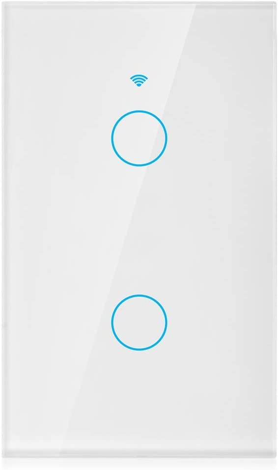 Interruptor de luz inteligente WiFi 1 botón Smartify - Blanco